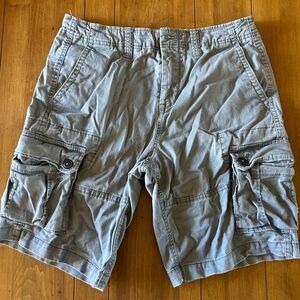 Men’s gray AERO cargo shorts - 30 waist